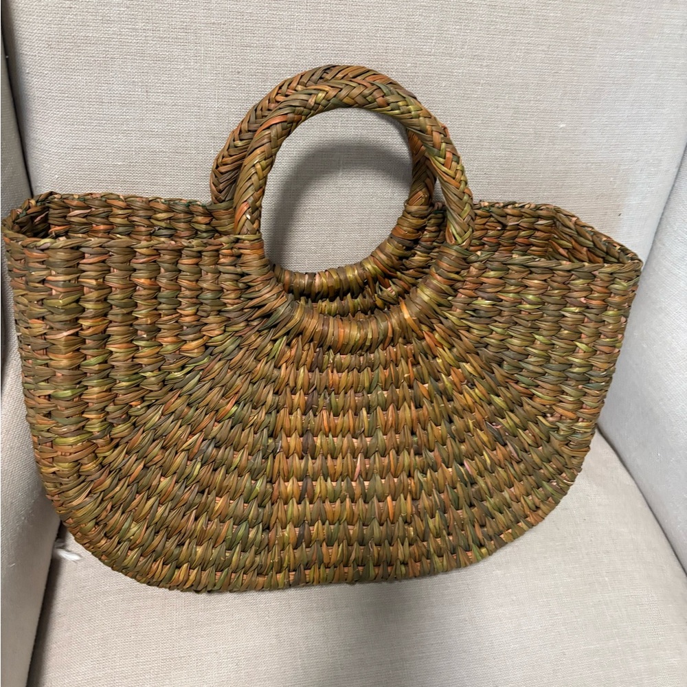 Handwoven Brownish green Women Bag from Italy